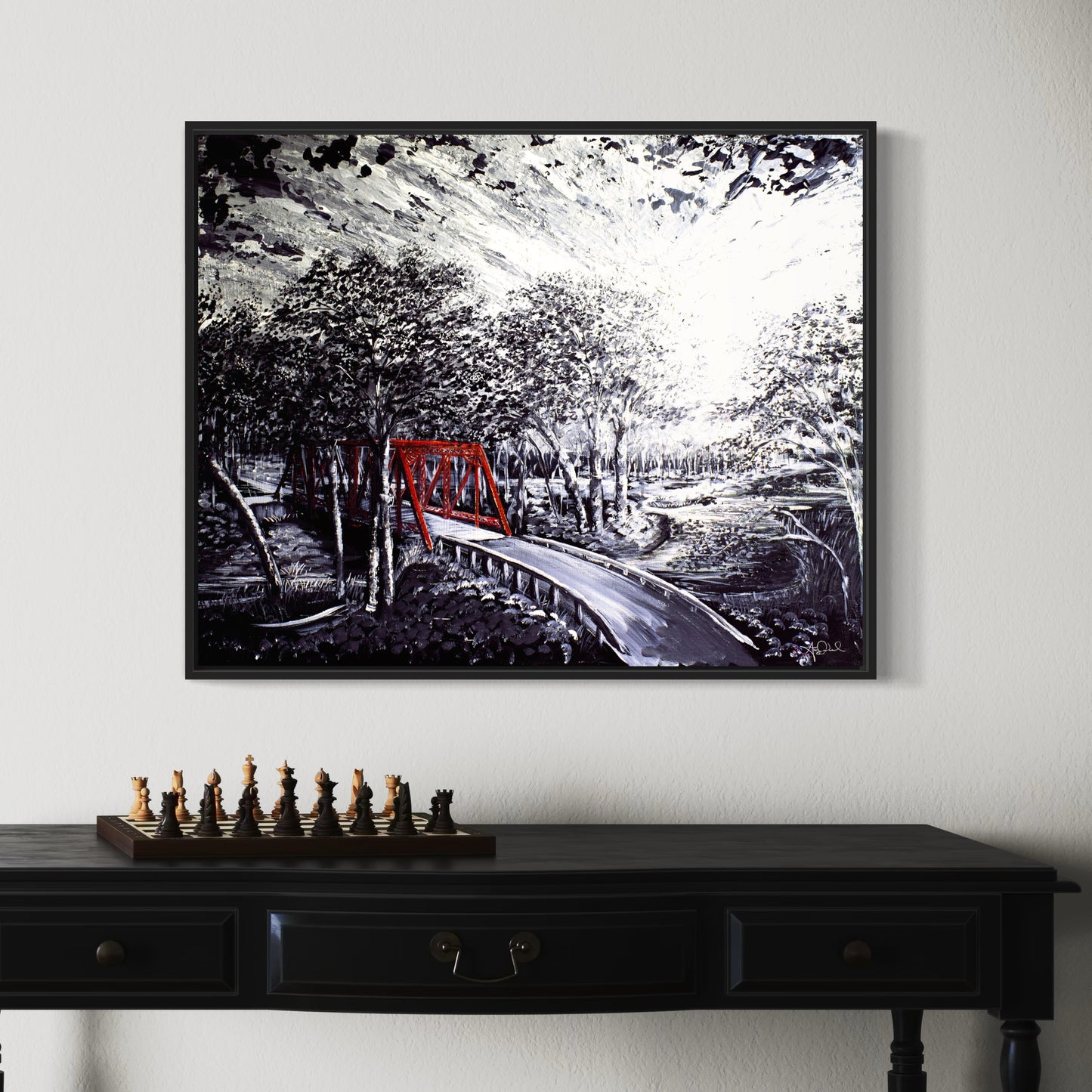 Holliday-O'Neal Bridge (Framed Canvas Print)