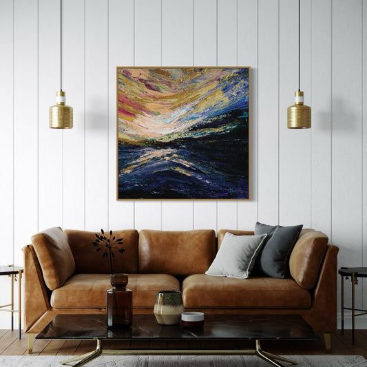 Golden Hour (Framed Canvas Print)