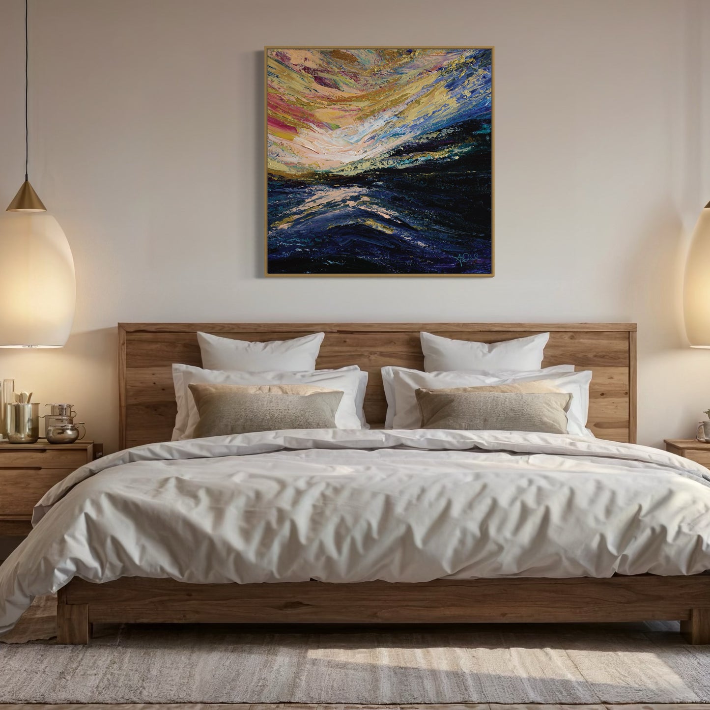 Golden Hour (Framed Canvas Print)